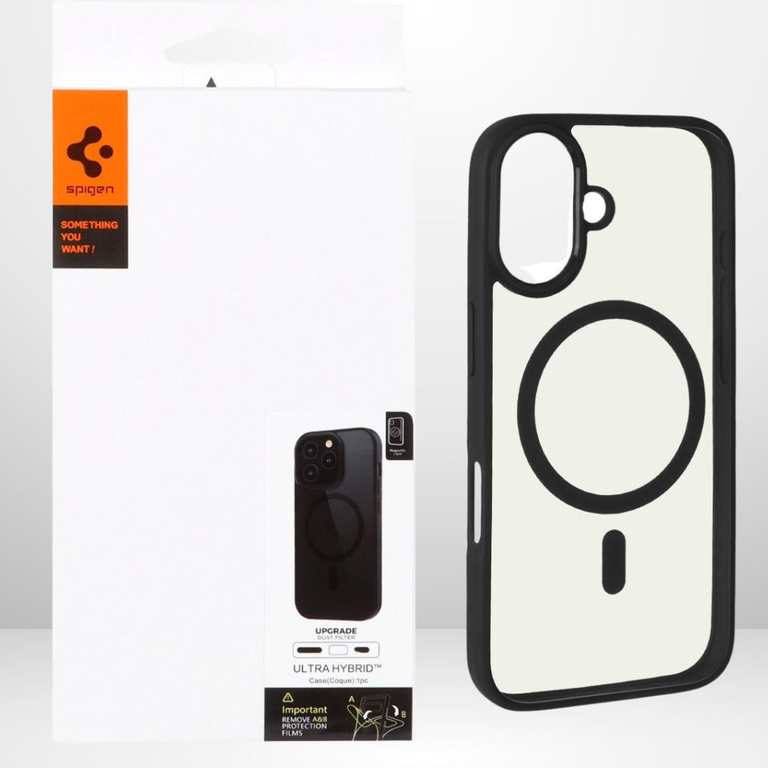 Ultra-Hybrid Crystal Clear Magsafe Case for iPhone 17 Series (BLACK)